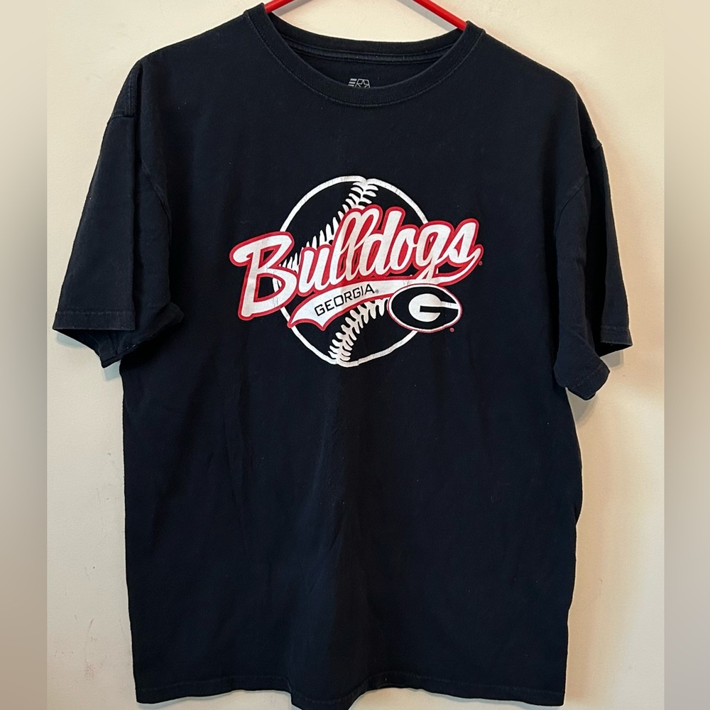 Georgia Bulldogs Baseball T-Shirt Unisex Size Large